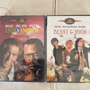 Two DVDs - Amos and Andrew, Benny and Joon